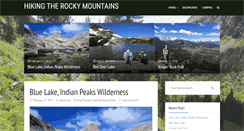 Desktop Screenshot of hiketherockies.com